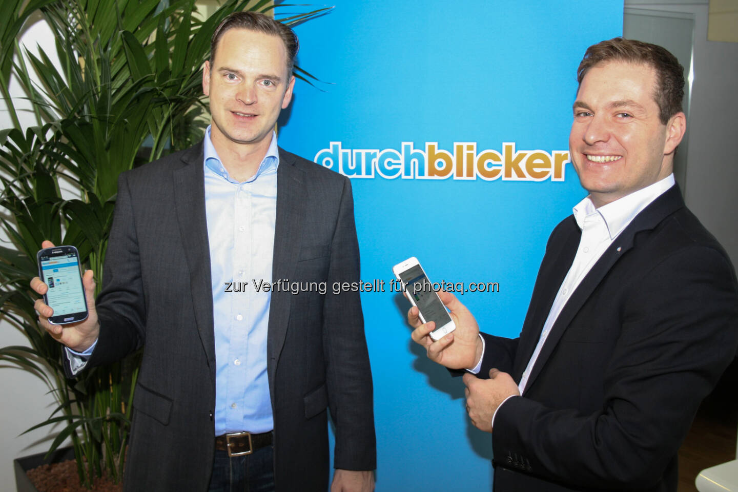 Michael Doberer, Reinhold Baudisch, beide: durchblicker.at | YousureTarifvergleich GmbH: 250 Euro Preisunterschied und mehr bei Handy-Tarifen: durchblicker.at startet Mobilfunk-Vergleichsrechner.