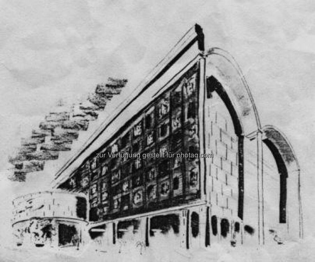 Polnischer Pavillon, Weltausstellung New York, Wettbewerb 1938, 2. Preis, Reproduktion: Tadeusz Barucki, Warschau, © (VIG beigestellt) (09.02.2013) 