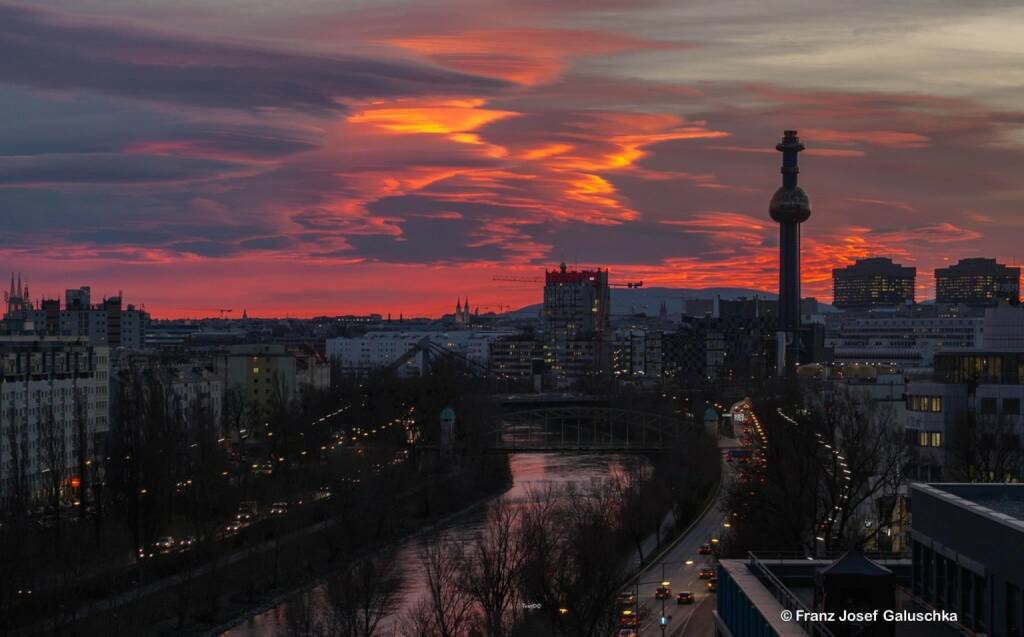 Blick auf den Alsergrund, Homebase des Börse Social Network, © Franz Josef Galuschka (23.12.2014) 