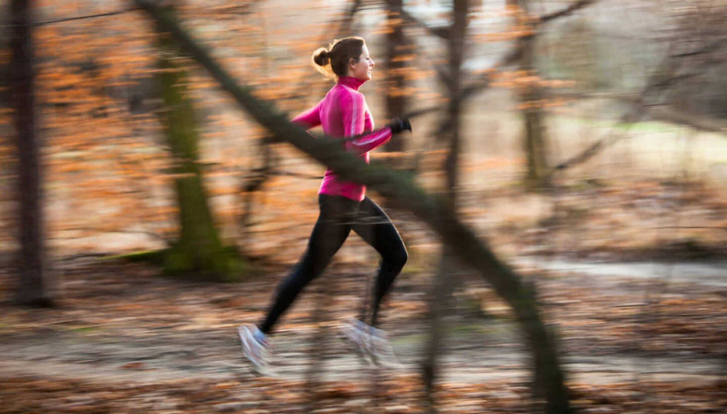 Laufen, Läuferin, Frau, Winter, Herbst, Wald, Runplugged, http://www.shutterstock.com/de/pic-229058452/stock-photo-young-woman-running-outdoors-in-a-city-park-on-a-cold-fall-winter-day-motion-blurred-image.html