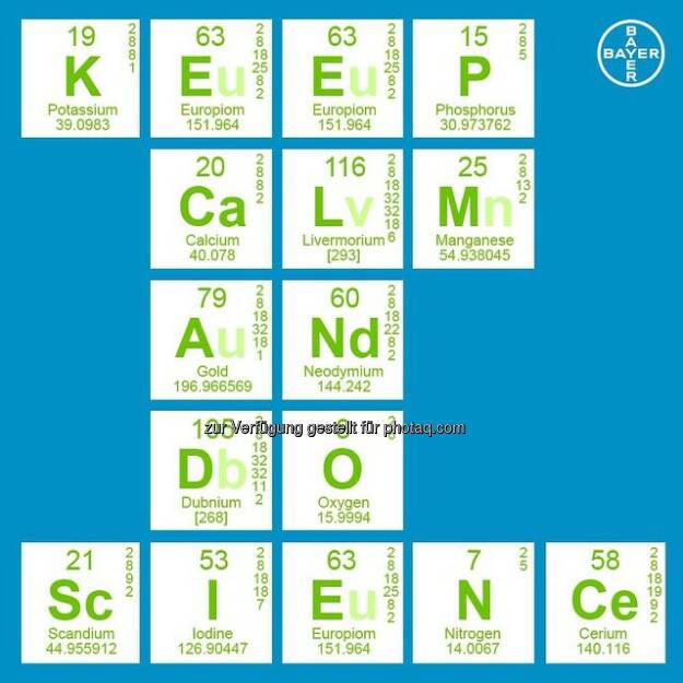 Bayer: Keep #calm and do #Science  Source: http://facebook.com/Bayer, © Aussender (31.12.2014) 