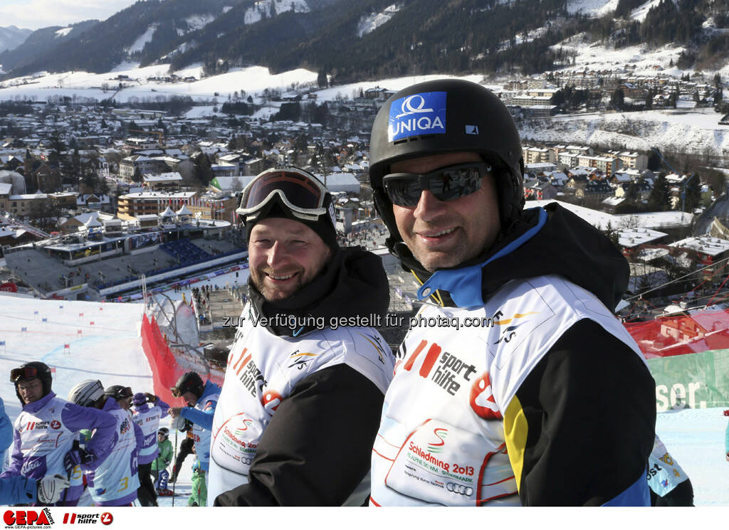Kjetil Andre Aamodt und Stephan Eberharter. Foto: GEPA pictures/ Hans Simonlehner, © GEPA/Sporthilfe (10.02.2013) 