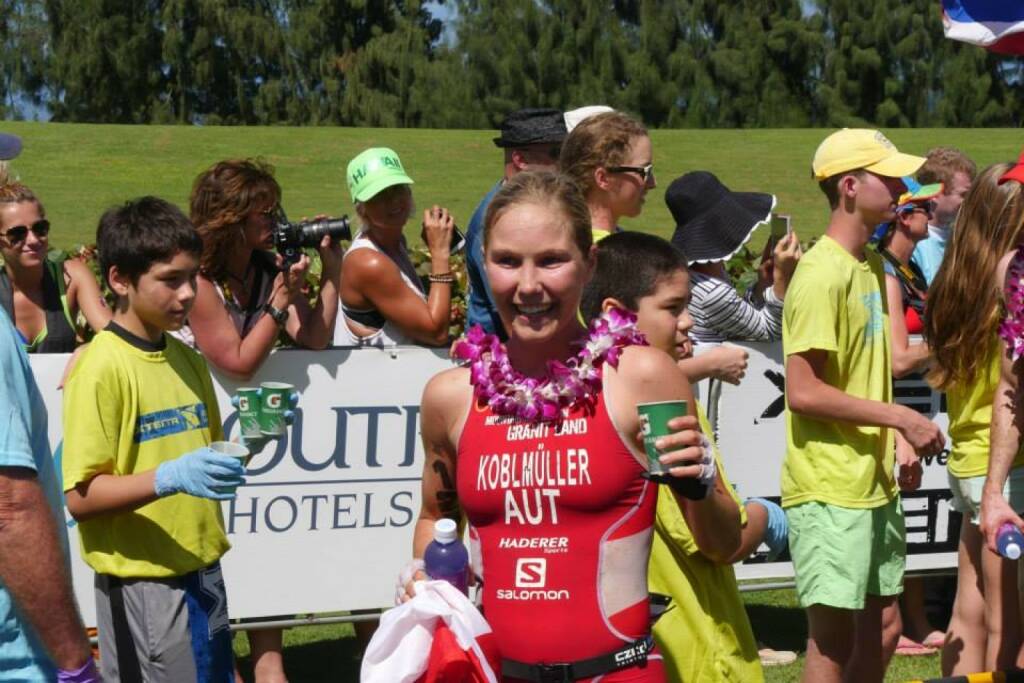 Sandra Koblmüller, Crosstriathlon Staatmeisterin Österreich, in Maui, Hawaii  -  mit freundlicher Genehmigung von http://www.facebook.com/sandra.koblmueller © Schaedle Media, © Aussendung (06.01.2015) 