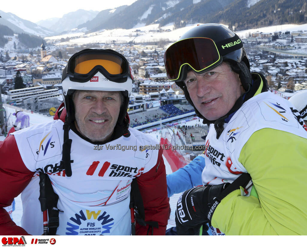 Bernhard Russi und Franz Klammer. Foto: GEPA pictures/ Hans Simonlehner, © GEPA/Sporthilfe (10.02.2013) 