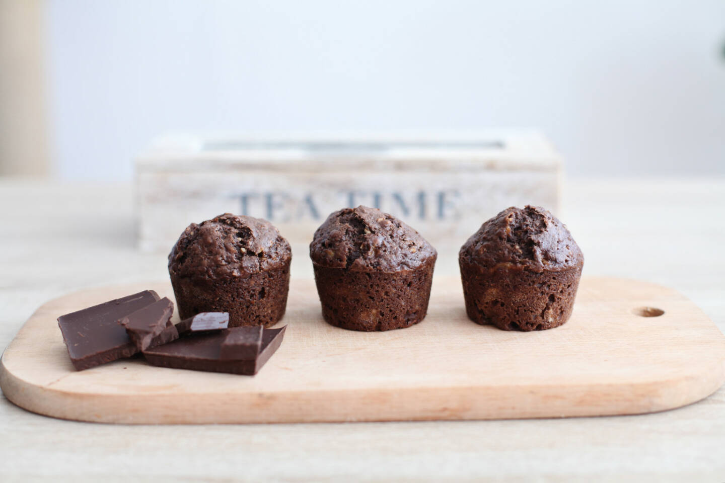 Muffins, Muffin, Schokolade http://www.shutterstock.com/de/pic-244675369/stock-photo-chocolate-muffins-on-wooden-board-tea-time.html