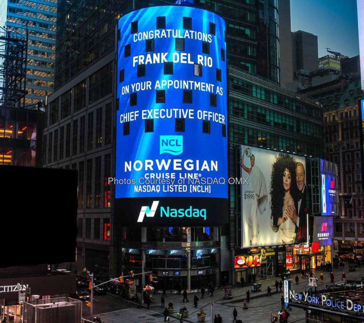 Congratulations Frank Del Rio on your appointment as CEO of Norwegian Cruise Line$NCLH  Source: http://facebook.com/NASDAQ
