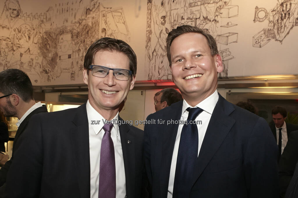 Andreas Kößl, Vorstand Uniqa mit Thomas Schönbauer, Accenture, © Accenture (21.01.2015) 