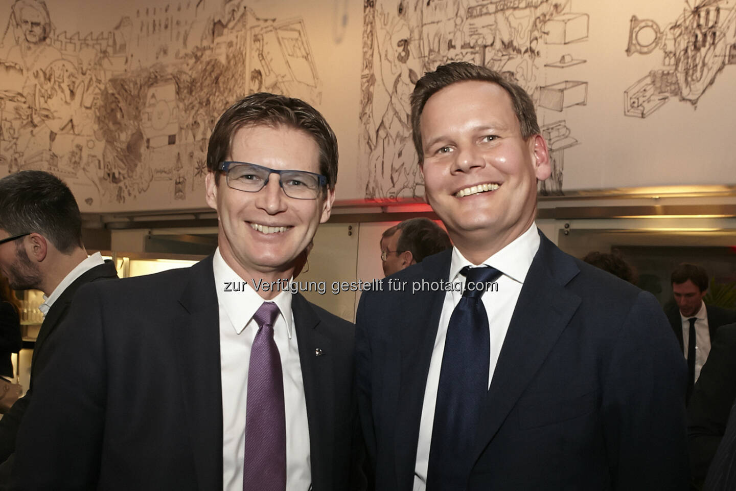 Andreas Kößl, Vorstand Uniqa mit Thomas Schönbauer, Accenture