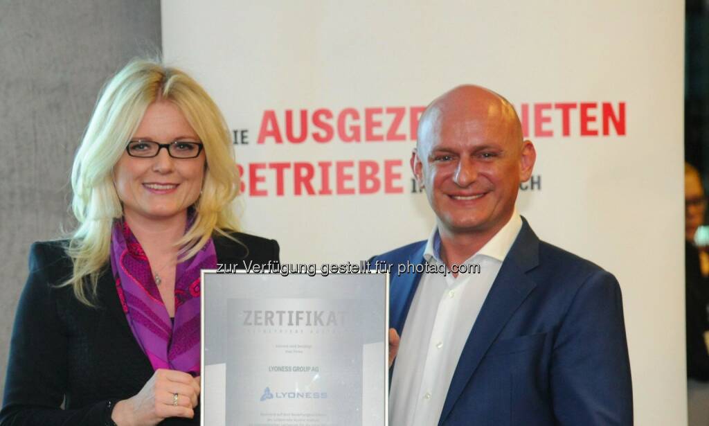 Leitbetriebe Austria-Geschäftsführerin Monica Rintersbacher, Lyoness-CEO Hubert Freidl, © leisure.at/Sabine Klimpt (28.01.2015) 