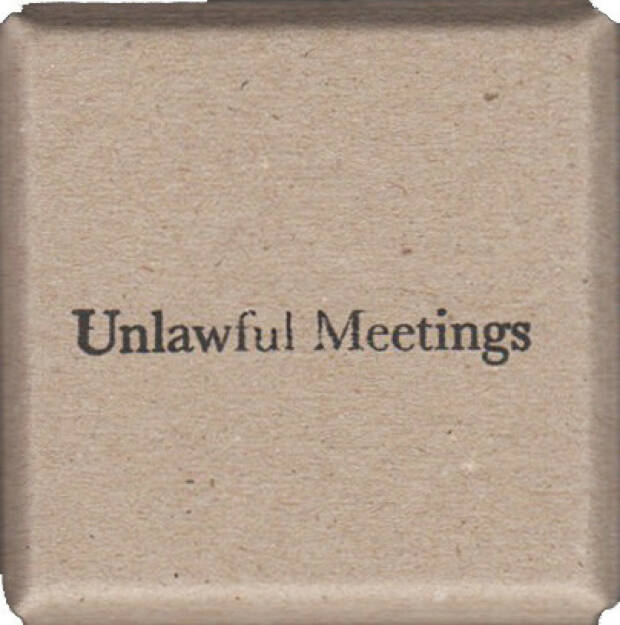 Lina Hashim - Unlawful Meetings, Self published 2014, Cover - http://josefchladek.com/book/lina_hashim_-_unlawful_meetings, © (c) josefchladek.com (30.01.2015) 