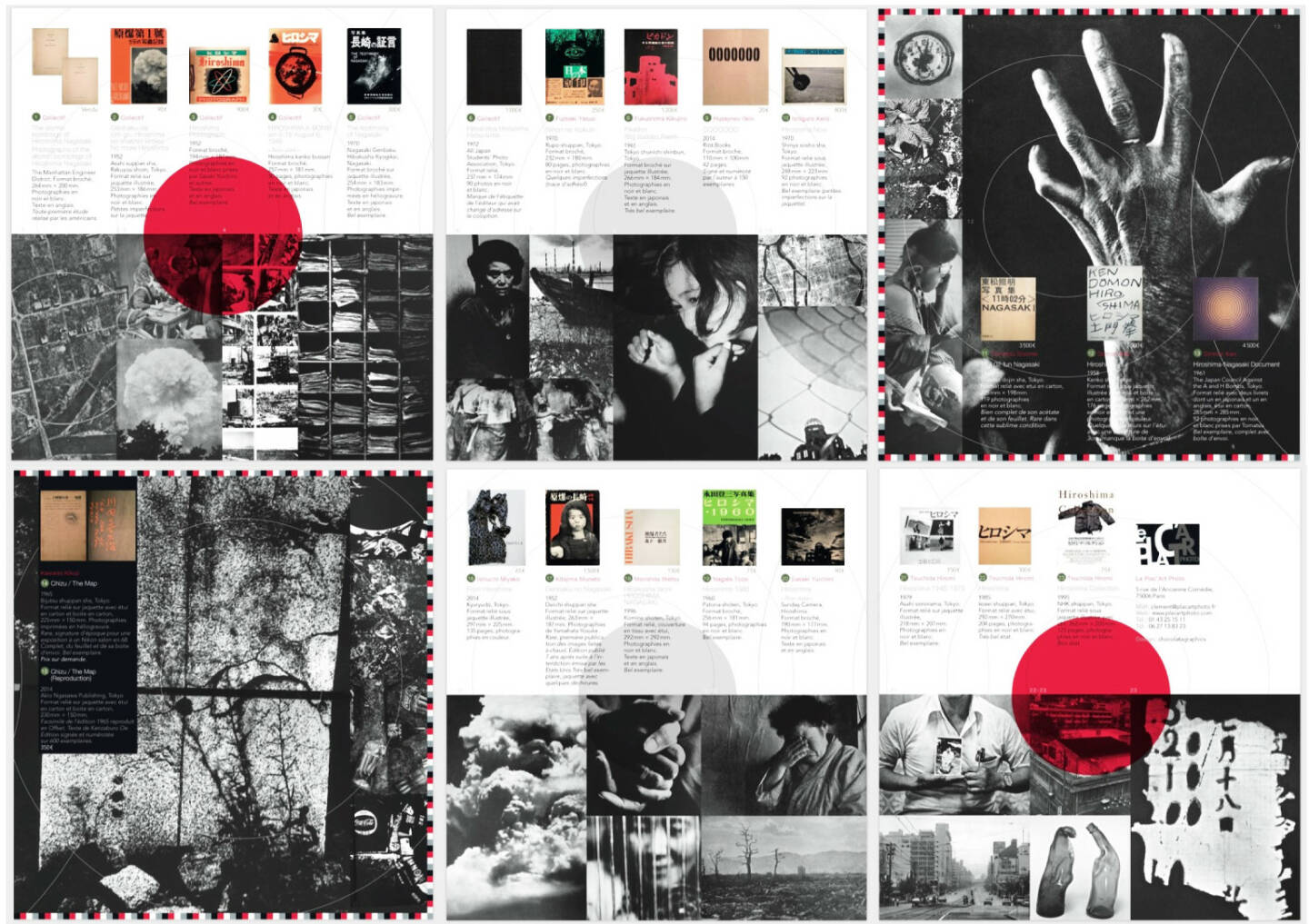 Clement Kauter - Hiroshima & Nagasaki (Fujisaki, Fukushima, Ishiguro, Tomatsu, Domon, Kawada, Ishiuchi, Tsuchida), Le Plac’Art Photo 2014, Beispielseiten, sample spreads - http://josefchladek.com/book/clement_kauter_-_hiroshima_nagasaki