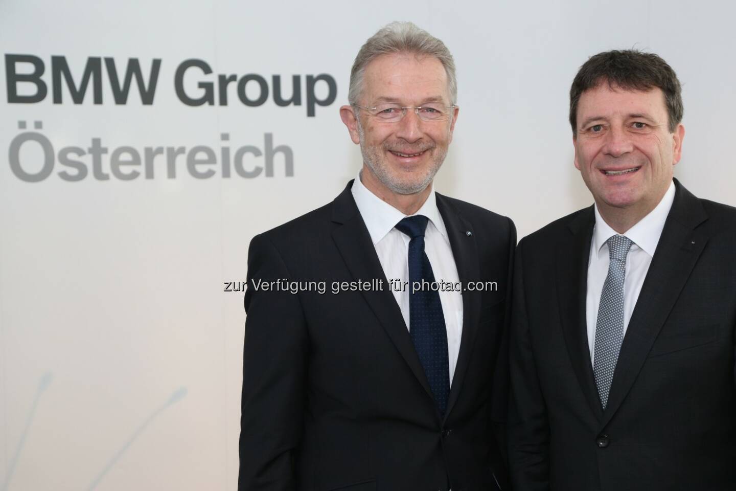 Gerhard Wölfel (BMW Motoren GmbH Geschäftsführer, Kurt Egloff (BMW Austria GmbH Geschäftsführer): BMW Group in Österreich: Wirtschaftspressekonferenz der BMW Group in Österreich.