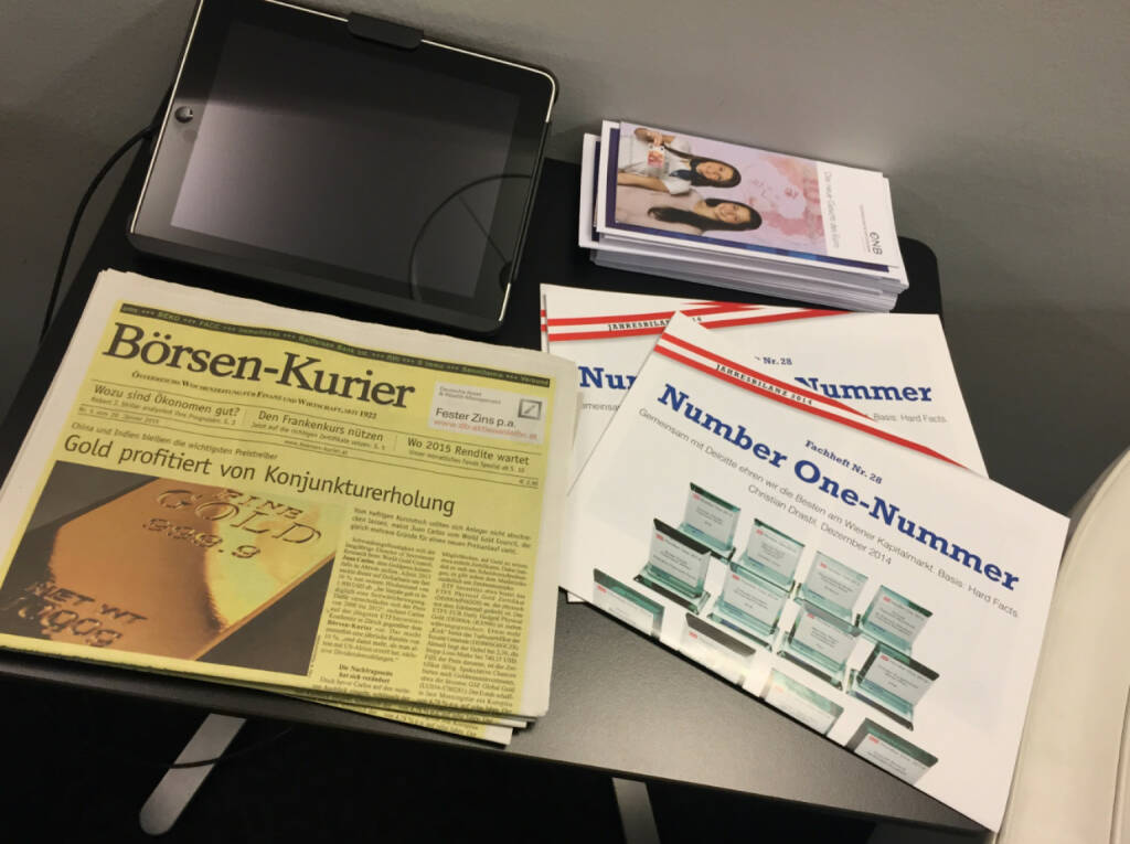 Bei Brokerjet mit der Number One-Nummer neben dem Börsen-Kurier (03.02.2015) 