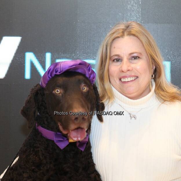 Hund: Woof woof! The 139th Annual Westminster Dog Show rang the @Nasdaq Closing Bell! #dogs #puppies #dog #dogsofinstagram #pup #westminsterdogshow @westminsterkennelclub  Source: http://facebook.com/NASDAQ (08.02.2015) 
