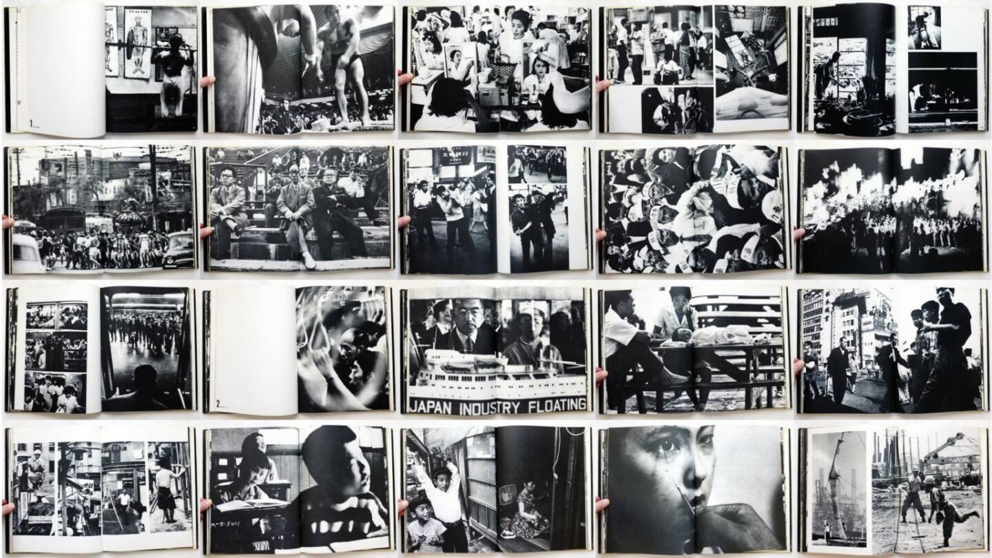 William Klein - Tokio (Tokyo), Nannen-Verlag 1965, Beispielseiten, sample spreads - http://josefchladek.com/book/william_klein_-_tokio_tokyo