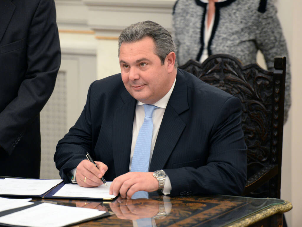 Panos Kammenos, Anel, Verteidigungsminister, Griechenland, © shutterstock.com/eigene Bilder (08.02.2015) 