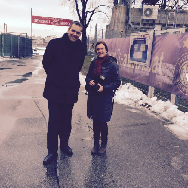 Austria Wien Vorstand Markus Kraetschmer in der Generali Arena (12.02.2015) 