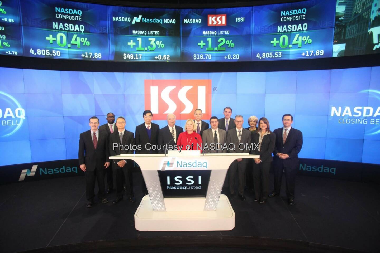 Integrated Silicon Solution, Inc. $ISSI rings the Nasdaq Closing Bell!  Source: http://facebook.com/NASDAQ