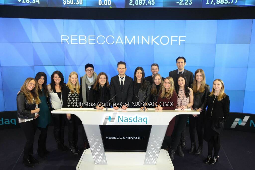 .@rebeccaminkoff rings the @Nasdaq #OpeningBell! #NYFW #Fashion #entrepreneur @UriMinkoff  Source: http://facebook.com/NASDAQ (20.02.2015) 