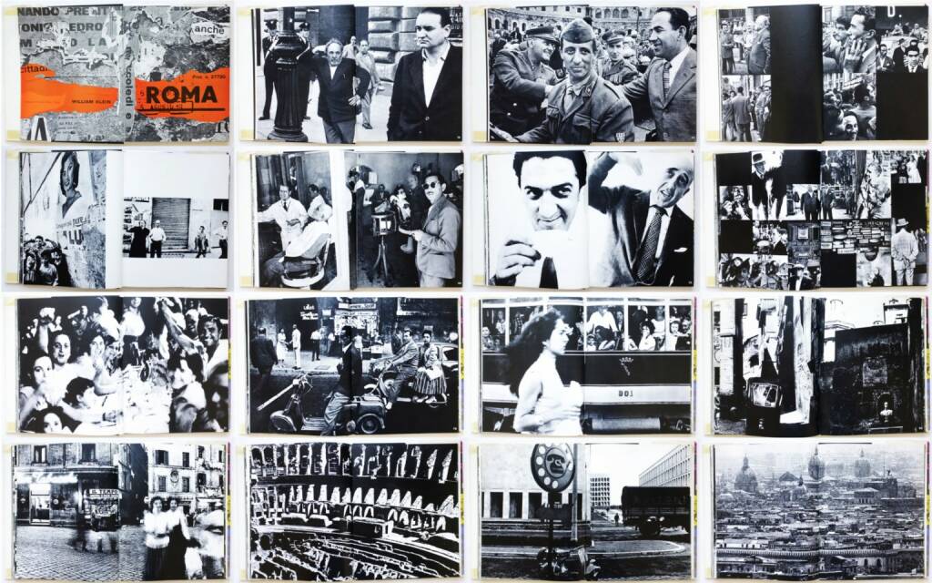 William Klein - Rome, Giangiacomo Feltrinelli Editore 1959, Beispielseiten, sample spreads - http://josefchladek.com/book/william_klein_-_rome, © (c) josefchladek.com (21.02.2015) 