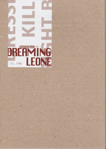 Alvaro Deprit - Dreaming Leone, Self published 2014, Cover - http://josefchladek.com/book/alvaro_deprit_-_dreaming_leone, © (c) josefchladek.com (23.02.2015) 