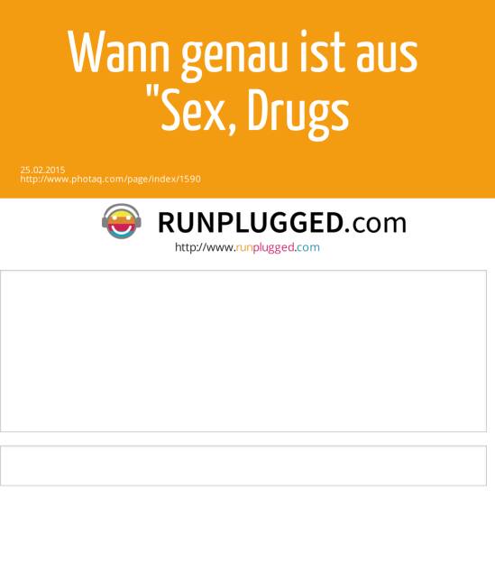 Wann genau ist aus <br>Sex, Drugs &amp; Rock´n Roll eigentlich Laktoseintoleranz, Veganismus &amp; Radwegfetischismus geworden?  (25.02.2015) 