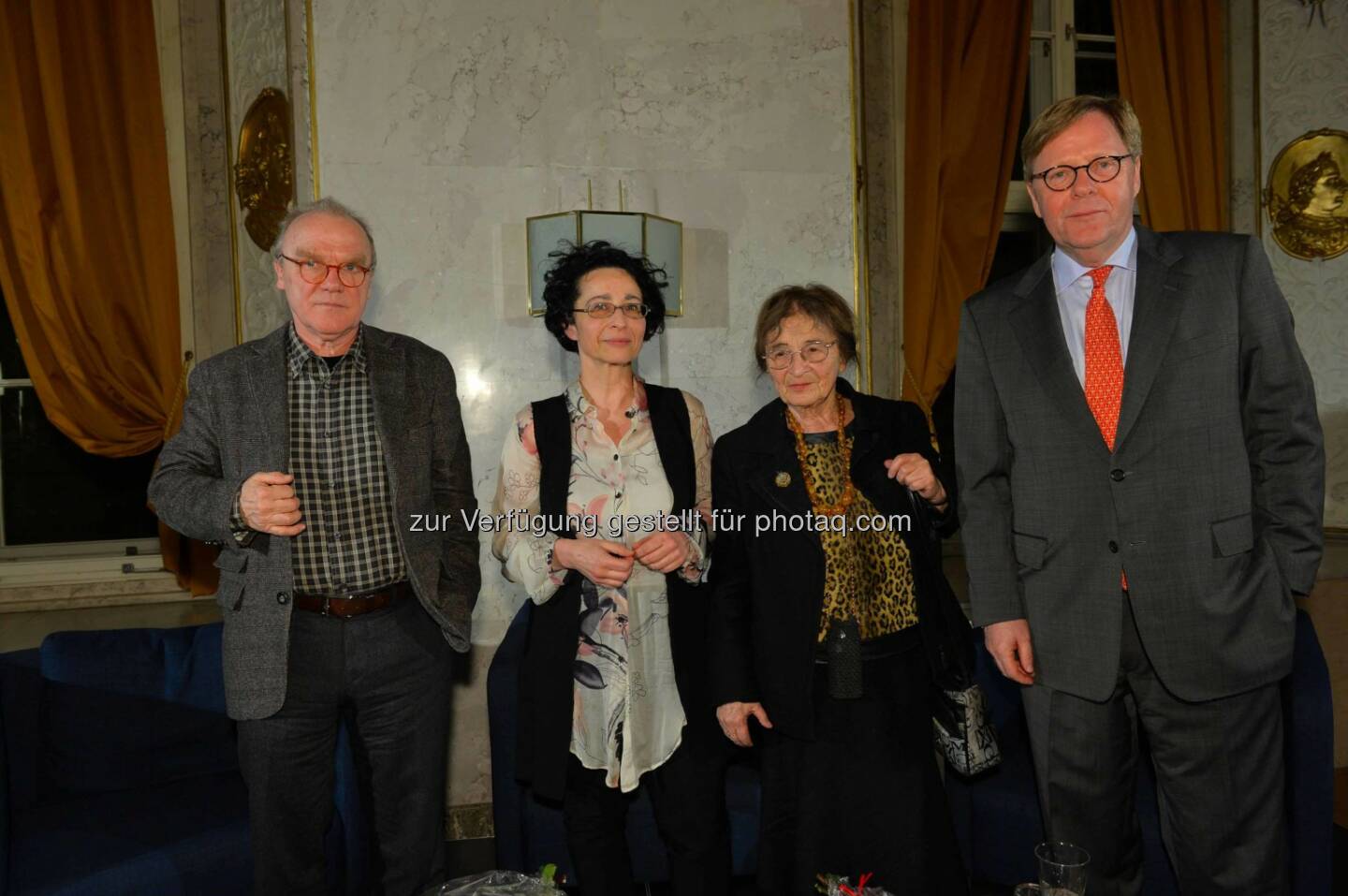Schriftsteller Michael Köhlmeier, Philosophin Isolde Charim, Philosophin Ágnes Heller, Bank Austria Vorstandsvorsitzender Willibald Cernko