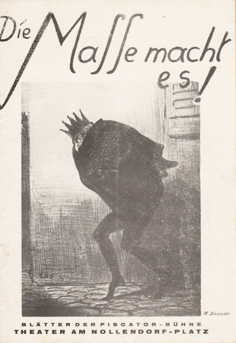 Blätter der Piscatorbühne - Die Masse macht es, Bepa-Verlag 1928, Cover - http://josefchladek.com/book/blatter_der_piscatorbuhne_-_die_masse_macht_es