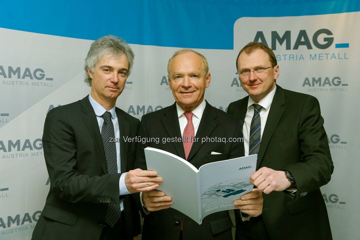 Helmut Kaufmann, Helmut Wieser und  Gerald Mayer: Amag Austria Metall AG: Amag in 2014 mit Anstieg bei Umsatz und Ergebnis nach Ertragsteuern