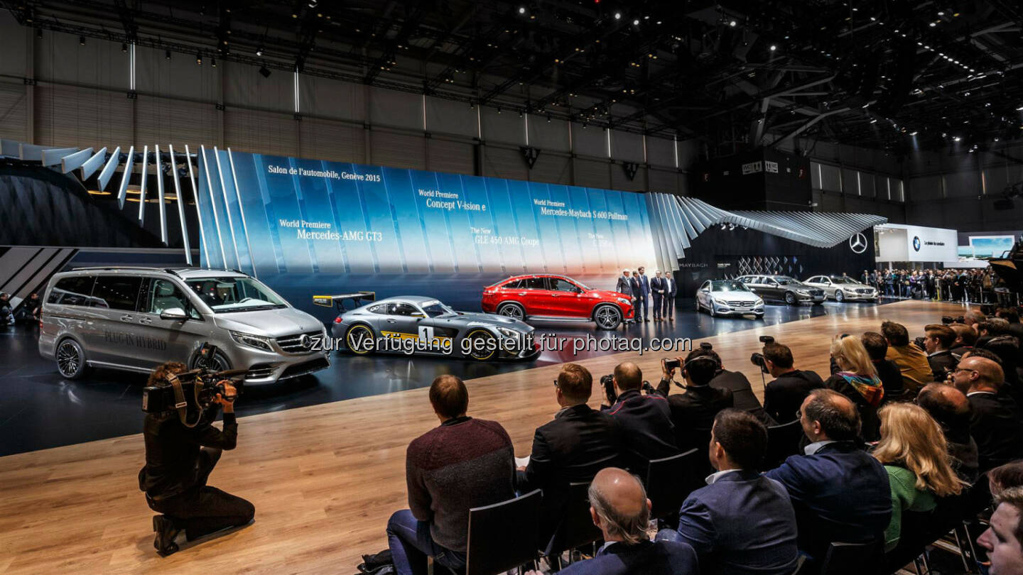 Mercedes-Benz präsentiert auf dem Genfer Automobilsalon 2015 eine Fülle an Modellneuheiten und Innovationen.
