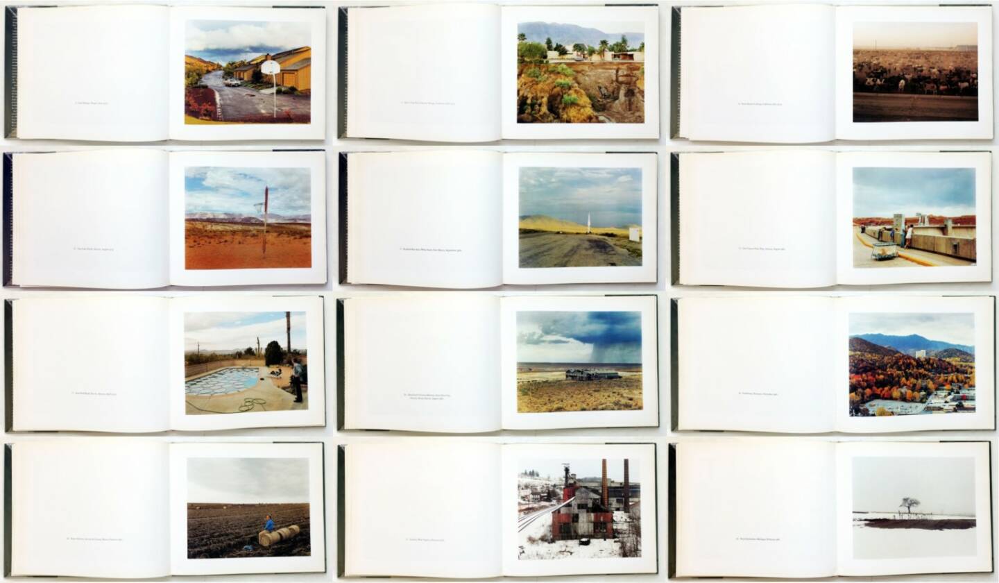 Joel Sternfeld - American Prospects, Times Books in association with the Museum of Fine Arts 1987, Beispielseiten, sample spreads - http://josefchladek.com/book/joel_sternfeld_-_american_prospects