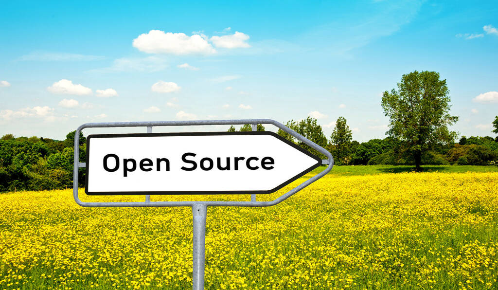Open Source, Schild, Tafel, Wiese http://www.shutterstock.com/de/pic-143318599/stock-photo-open-source.html, © www.shutterstock.com (25.03.2015) 