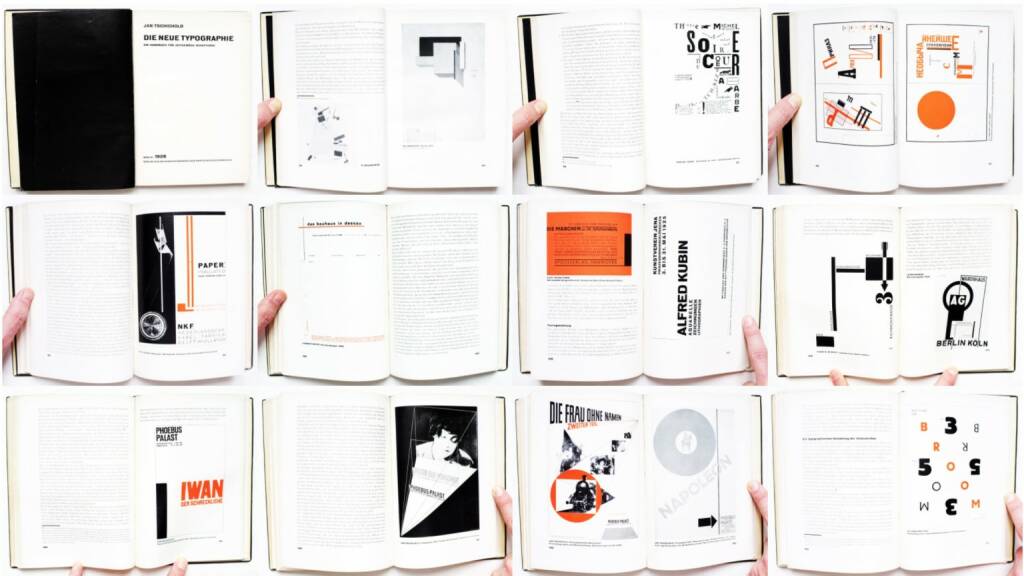 Jan Tschichold - Die neue Typographie, Verlag des Bildungsverbandes der deutschen Buchdrucker 1928, Beispielseiten, sample spreads - http://josefchladek.com/book/jan_tschichold_-_die_neue_typographie, © (c) josefchladek.com (27.03.2015) 