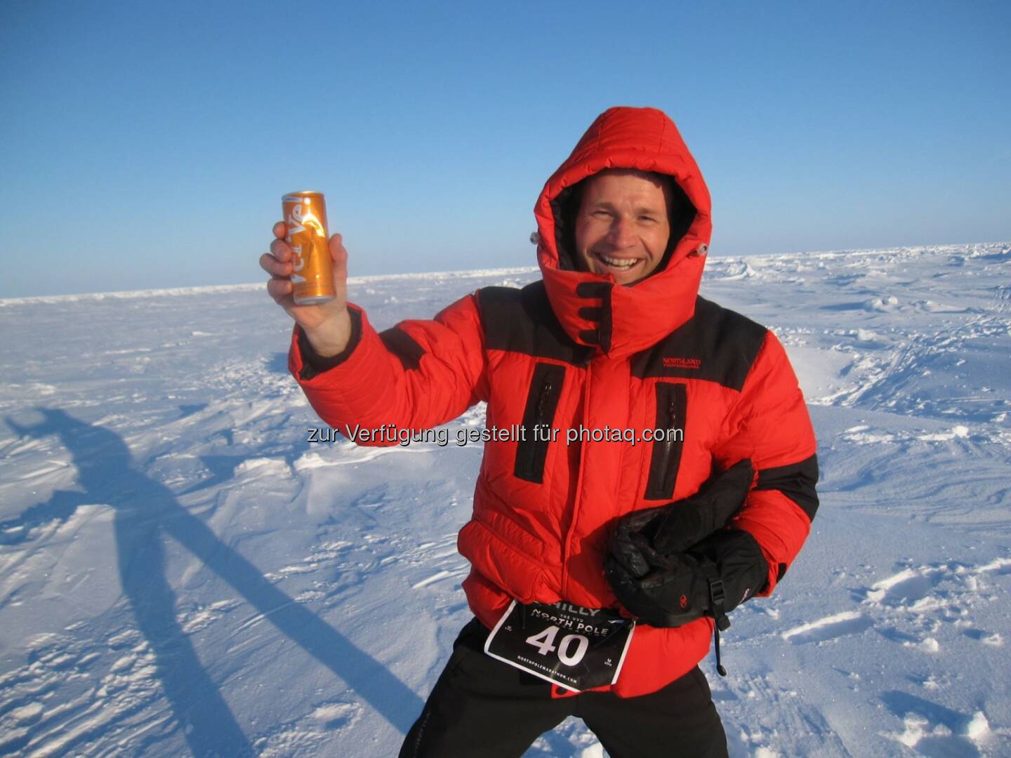 Alexander Rüdiger rot-weiss-rot am Nordpol