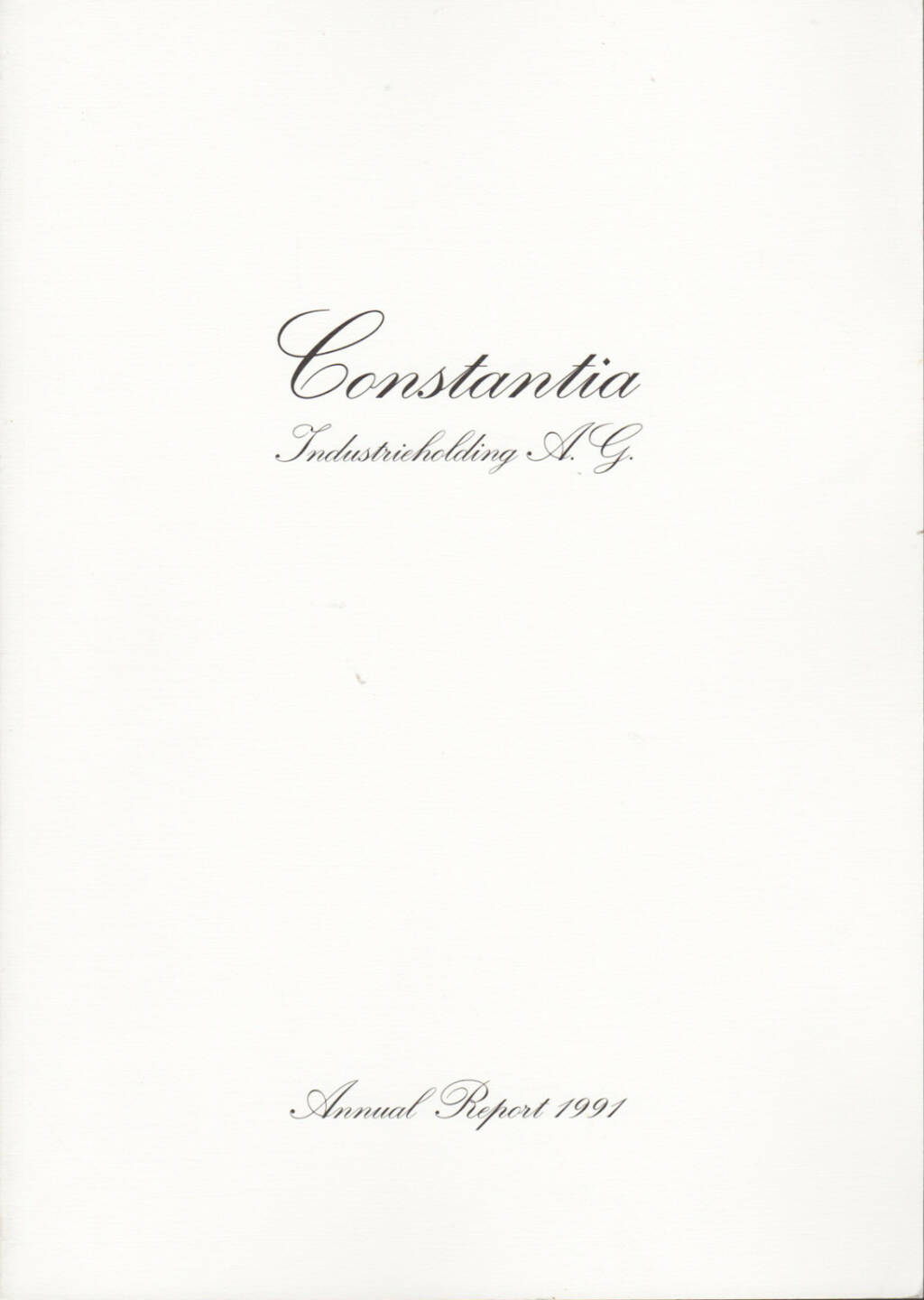 Constantia Industrieholding AG Geschäftsbericht 1991 - http://boerse-social.com/financebooks/show/constantia_industrieholding_ag_geschaftsbericht_1991