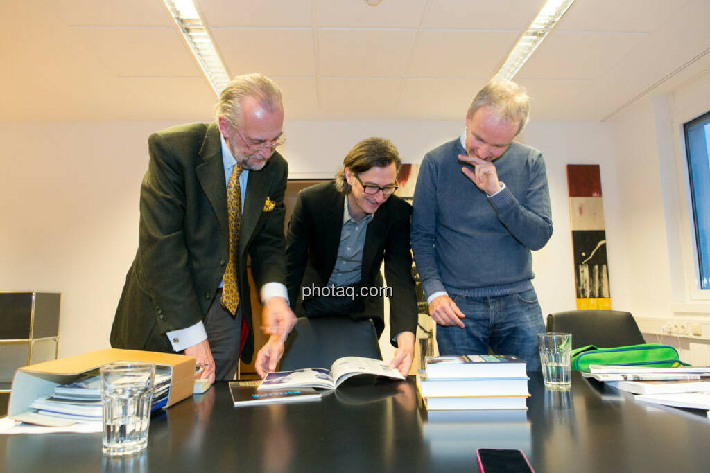 Manfred Waldenmair (be public), Josef Chladek, Christian Drastil, © photaq/Martina Draper (06.04.2015) 