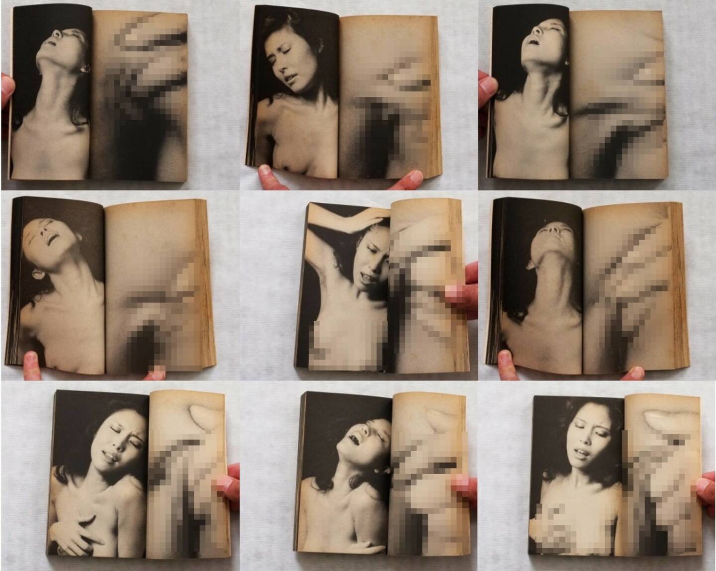 Kishin Shinoyama - Bibun (Differential / Différentiel), Asahi-shuppansha 1984, Beispielseiten, sample spreads - http://josefchladek.com/book/shinoyama_kishin_-_bibun_differential_differentiel