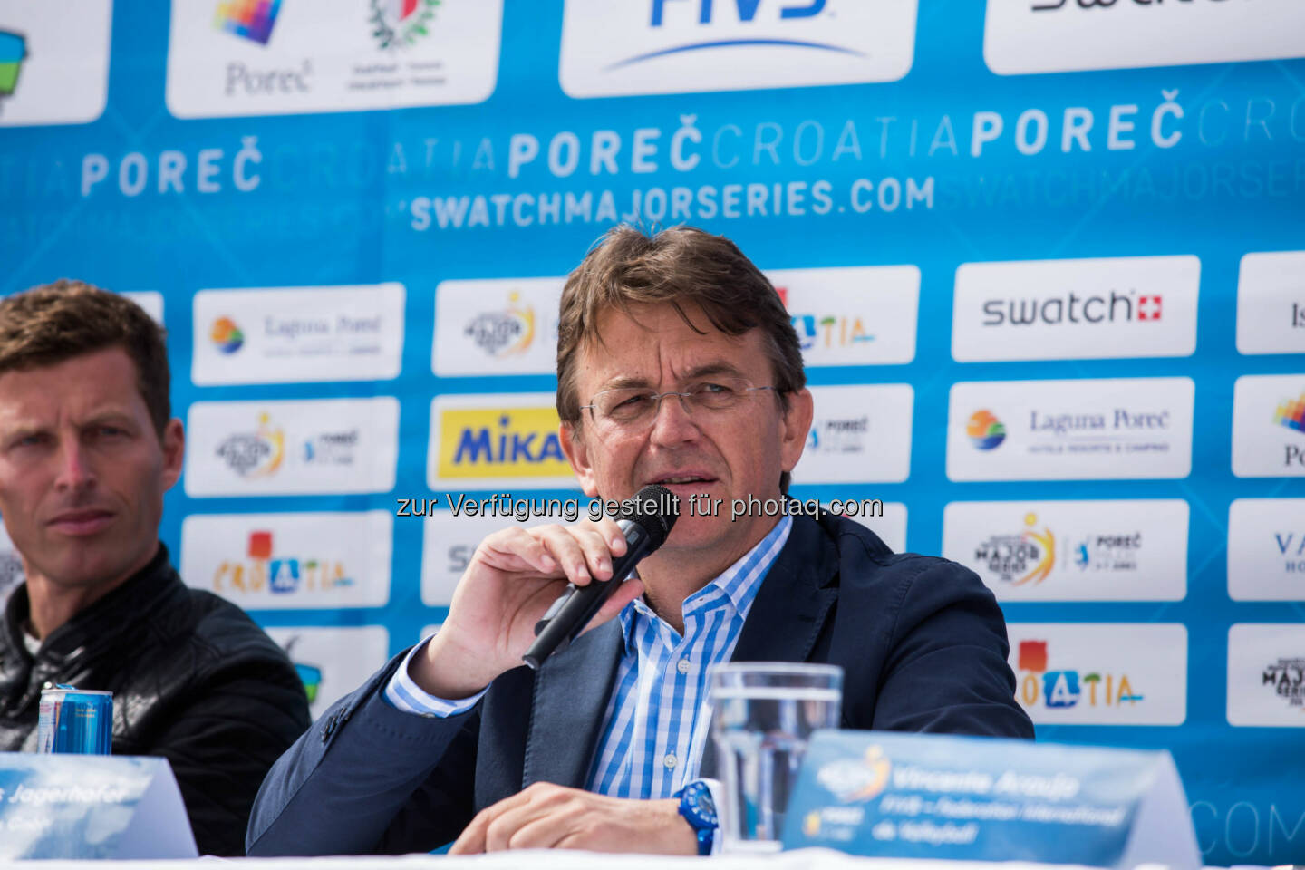 Hannes Jagerhofer, CEO of Beach Majors GmbH verkündete heute den Tour-Start in Poreč (Bild: Tomislav Može)