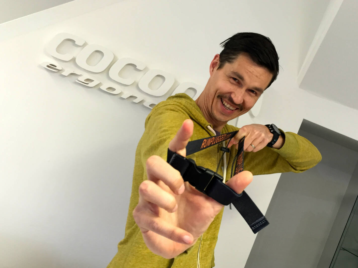 Michael Duchek, Cocoon, mit dem Runplugged Laufgurt