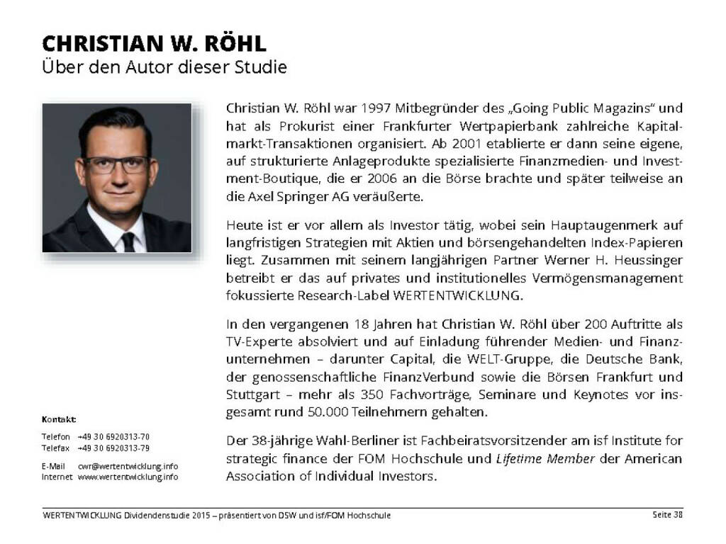 CHRISTIAN W. RÖHL (13.04.2015) 