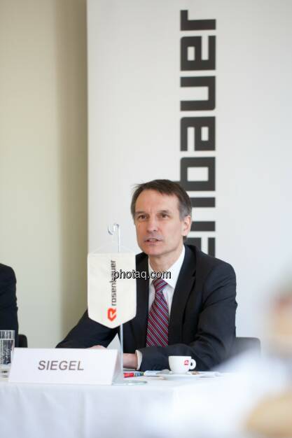 Dieter Siegel, Rosenbauer International AG, © photaq/Michaela Mejta (15.04.2015) 