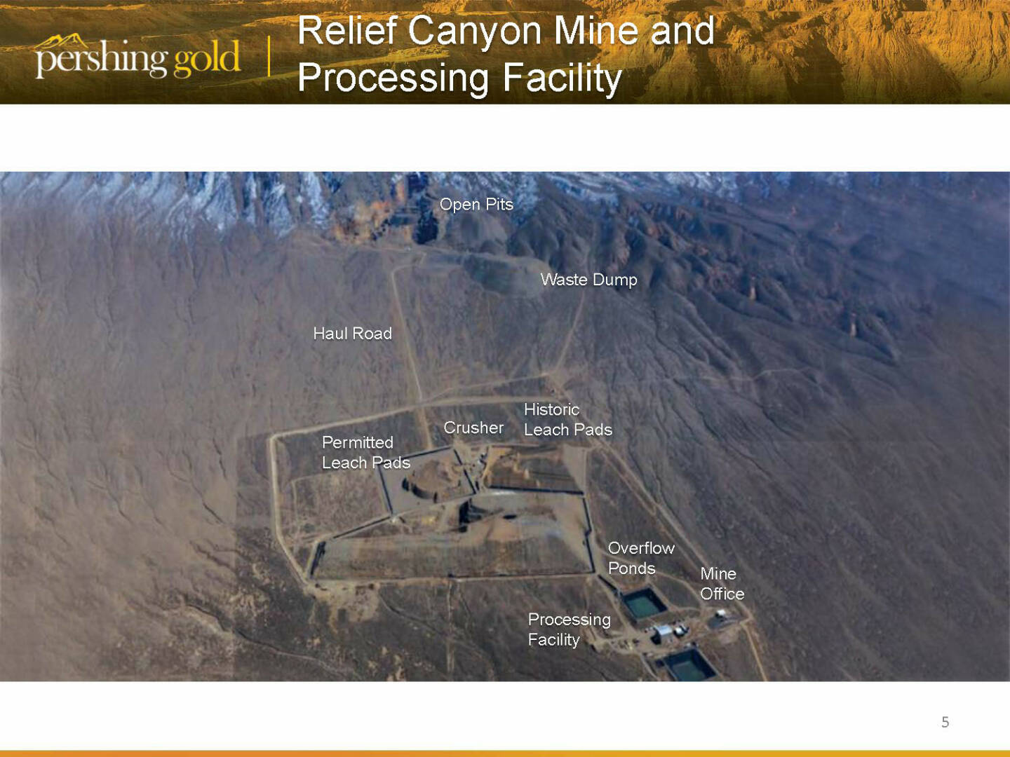 ￼Relief Canyon Mine and Processing Facility -￼ Pershing Gold