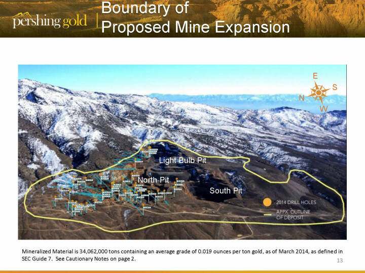 Boundary Of Proposed Mine Expansion - Pershing Gold Bild 33883 // An ...