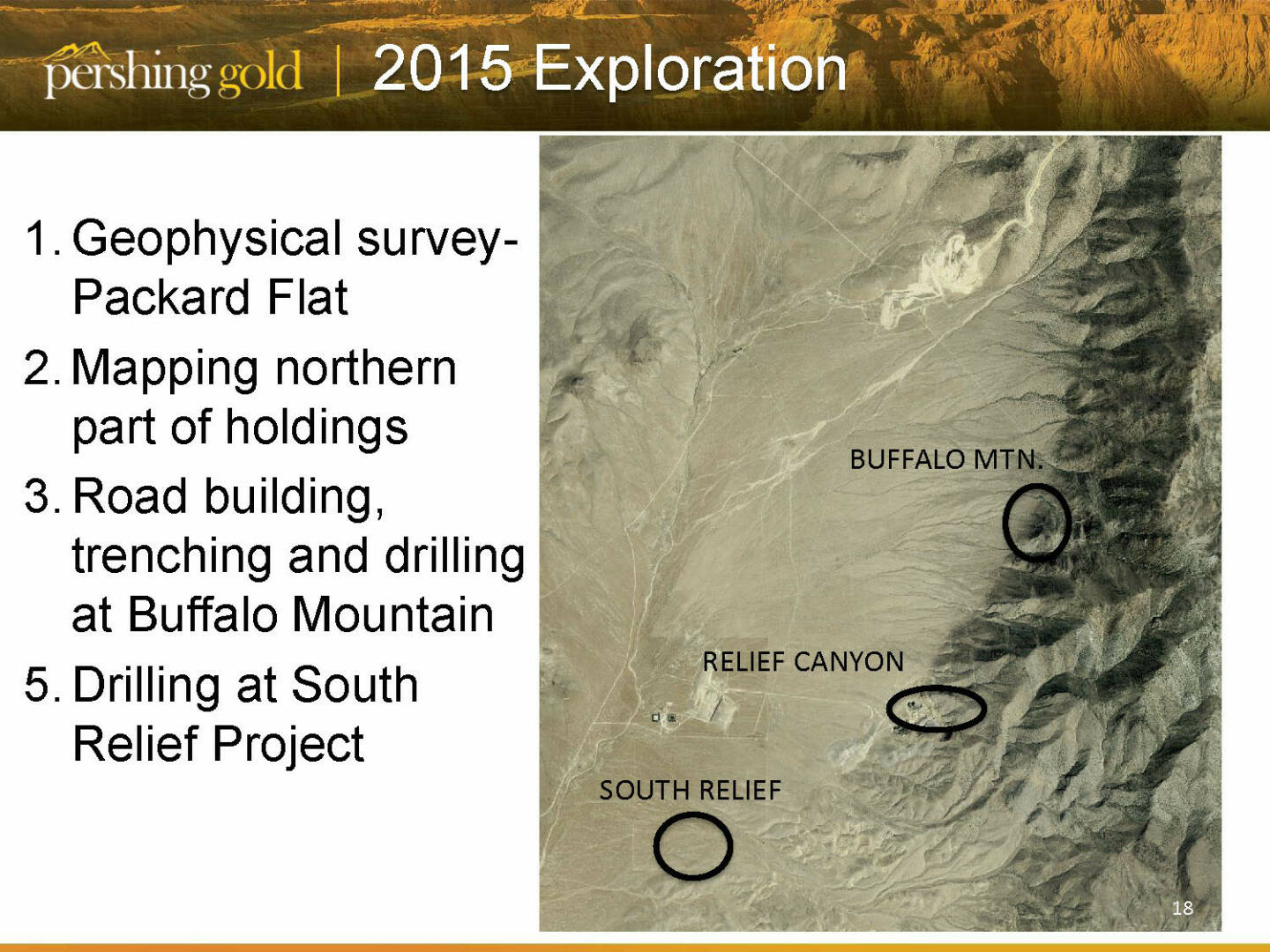 2015 Exploration - Pershing Gold