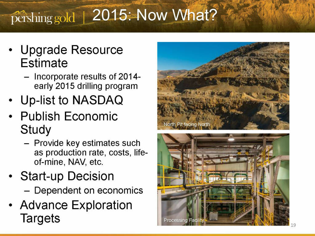 2015: Now what? - Pershing Gold (26.04.2015)