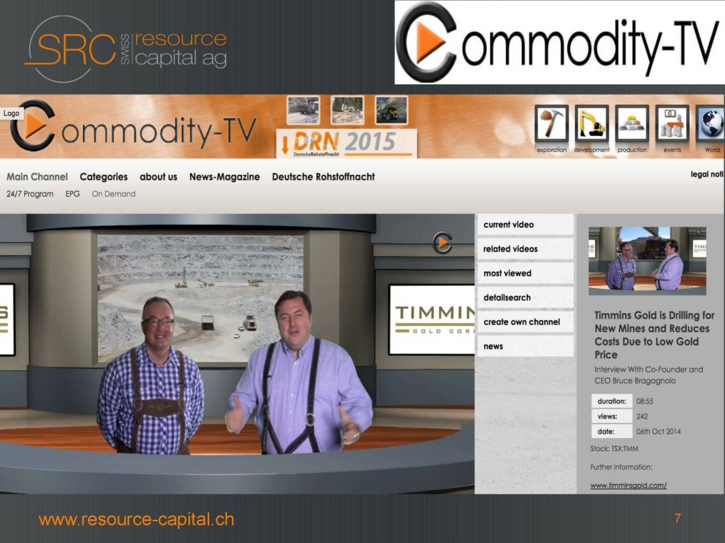 Commodity-TV - Swiss Resource Capital)
