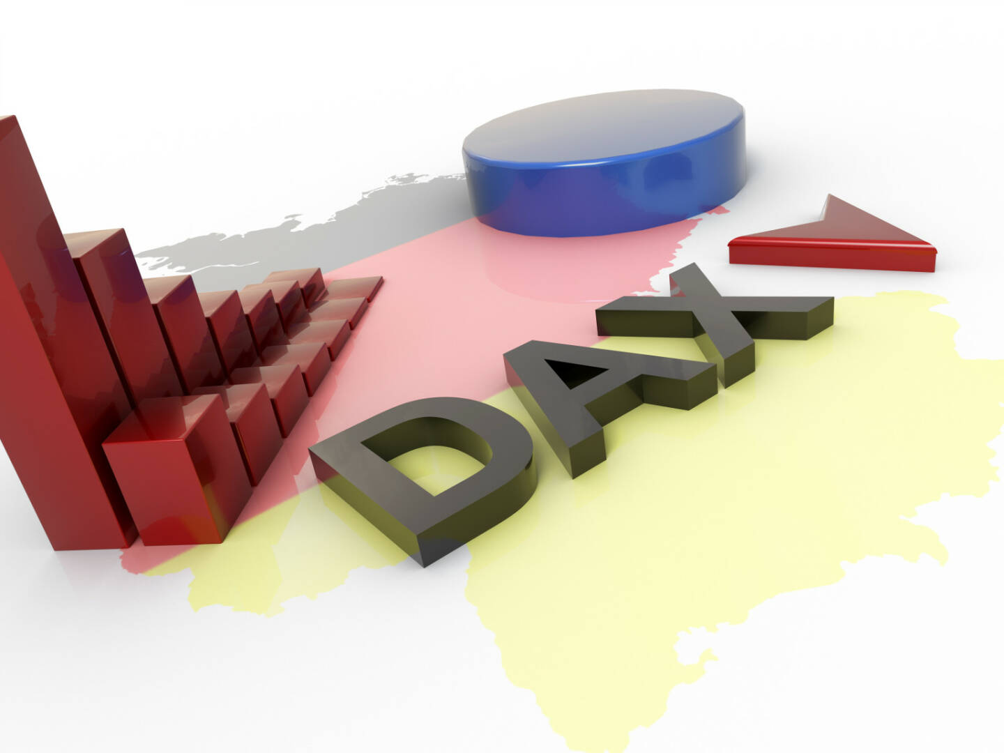 DAX, fallend, rot, http://www.shutterstock.com/de/pic-246823129/stock-photo-dax-recession-d-concept.html