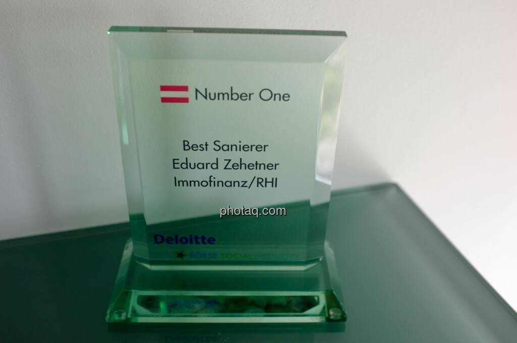 Number One Award: Best Sanierer - Eduard Zehetner Immofinanz/RHI , © Börse Social Network/photaq.com (30.04.2015) 