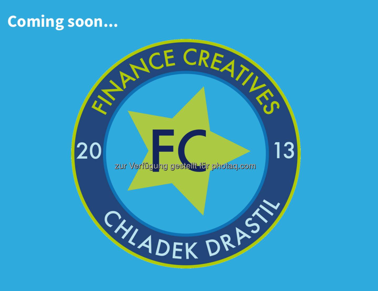 Das Logo der FC Chladek Drastil GmbH, des künftigen Betreibers von finanzmarktfoto.at, die Website ist coming soon. Logo created by Nina Chladek-Danklmaier