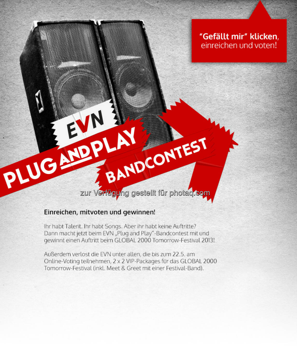 Der EVN Bandcontest auf Facebook